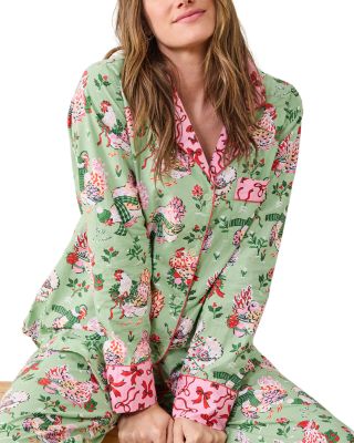 Holiday Hens Long Pajama Set