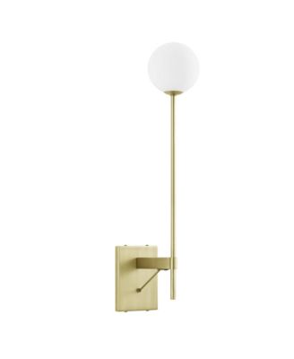  Riva White Globe Wall Sconce