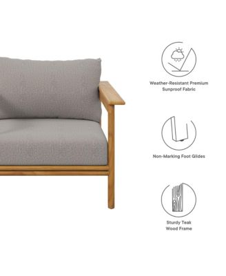 Wren Outdoor Patio Teak Wood Armchair