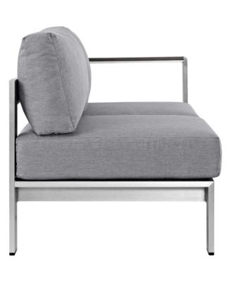 Shore Right-Arm Corner Sectional Outdoor Patio Aluminum Loveseat