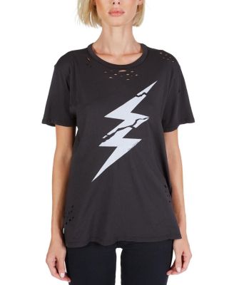 Wolf Cracked Lightning Bolt Tee