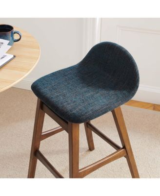 Juno Wood Bar Stool, Set of 2