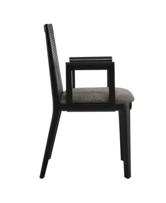 Monarch Wood and Rattan Dining Armchair