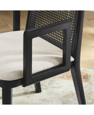 Monarch Wood and Rattan Dining Armchair