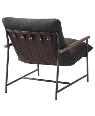 Raya Outdoor Patio Boucle Sling Lounge Chair