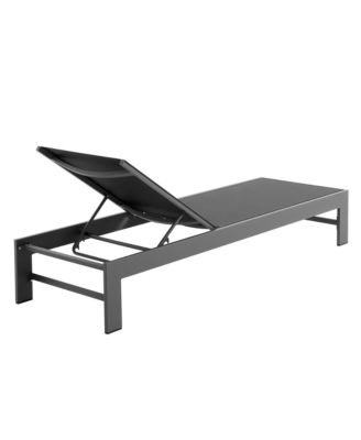 Tahoe Outdoor Patio Mesh and Aluminum Chaise Lounge