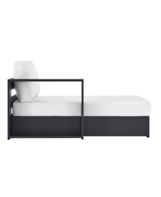 Tahoe Outdoor Patio Powder-Coated Aluminum Modular Left-Facing Chaise Lounge