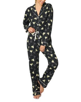 Merry with Martini Flannel Pajama Set