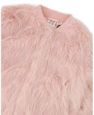 Girls' Short Faux Fur Coat - Little Kid