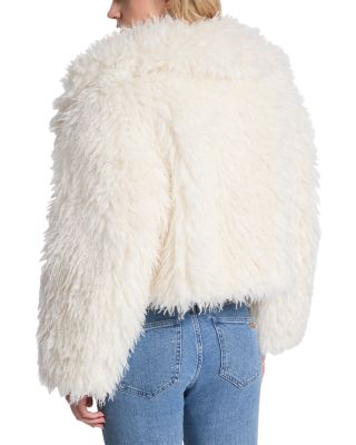 Michael Kors Cropped Faux Fur Jacket | Bloomingdale's