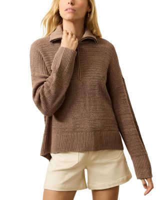 Miramar Linen Blend Quarter Zip Sweater