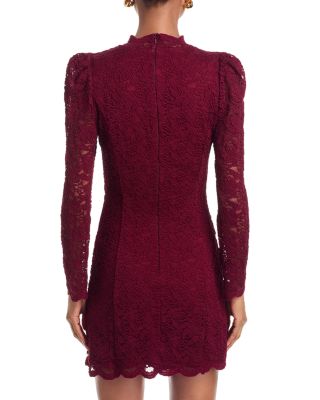 Lace Mock Neck Dress - Exclusive