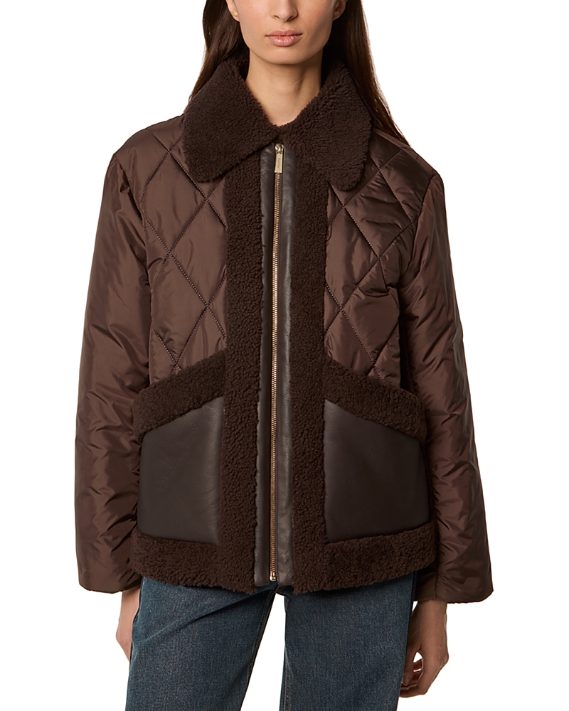 Tressé Tresse Doliz Quilted Jacket In Brown