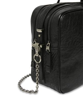 Weekend Accesori 2 Palos Black Leather Handbag