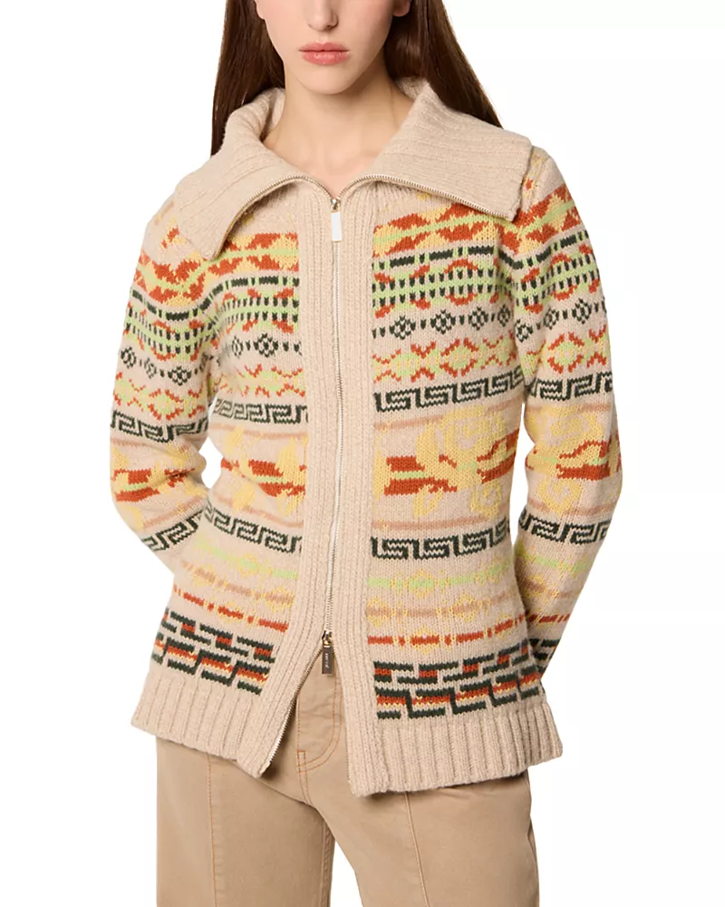 TRESSE Marosa Jacquard Pattern Cardigan