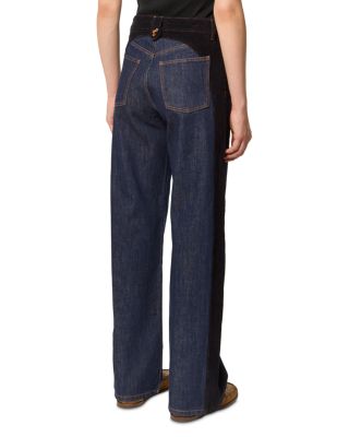Panto High Rise Wide Leg Jeans in Denim Blue