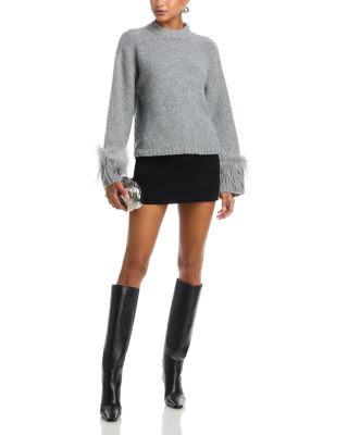 Pia Feather Trim Sweater