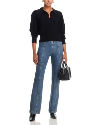 Ponte Olivia High Rise Jeans in Washed Blue