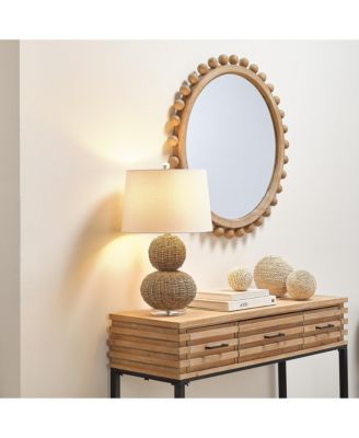Brighton Round Wood Mirror