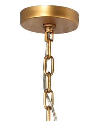 Perignon Three Tier Melted Glass and Iron Chandelier