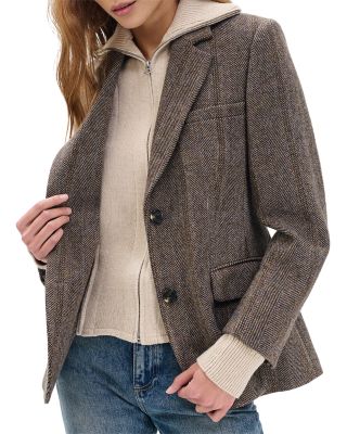 Frank Mixed Media Blazer