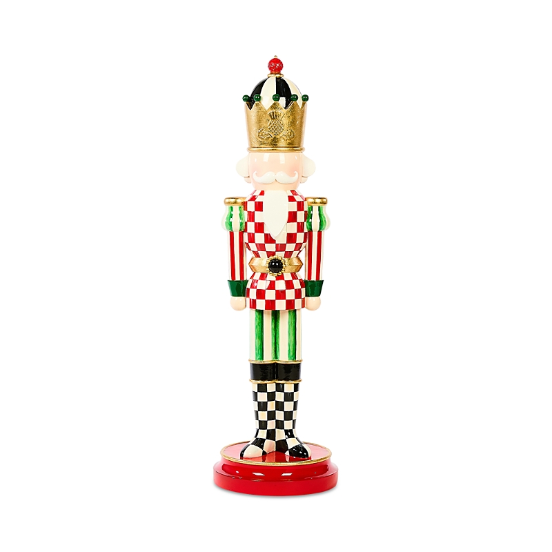 Mackenzie-childs Check It Out Trophy Nutcracker In Multi