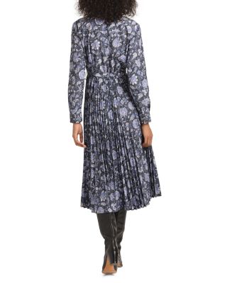 Kenza Pleated Midi Dress