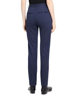 Slim Pinstriped Pants