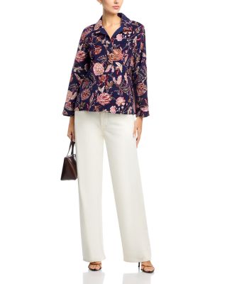 Exquisite Bloom Cord Popover Top