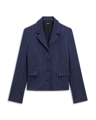Fitted Pinstripe Jacket