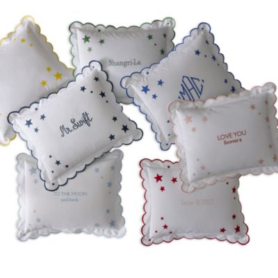 Stars Mini Embroidered Boudoir Pillow Cover
