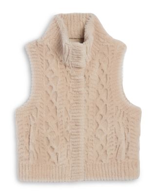 Sheared Wool Cardigan Vest
