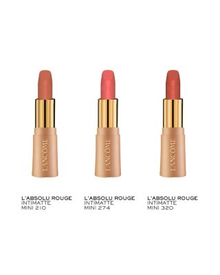 LANCOME L'Absolu Rouge Intimate 2本セット Lancôme L'Absolu Rouge Intimatte Lipstick Mini Set ($49