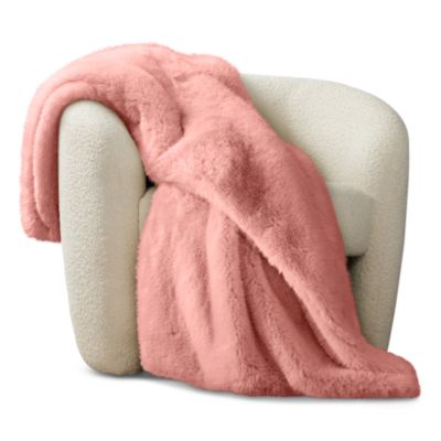 Big Rabbit Double Sided Faux Fur Throw Blanket - Exclusive