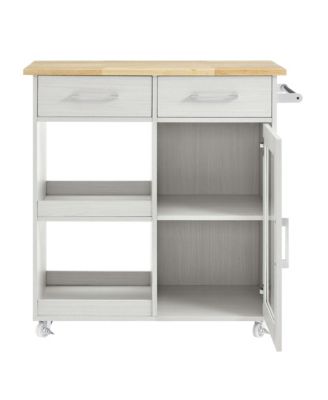 Culinary Kitchen Cart with Towel Bar