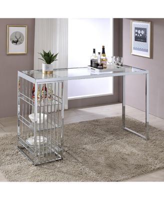 Chelsea Glass Top 3-Shelf Bar Table