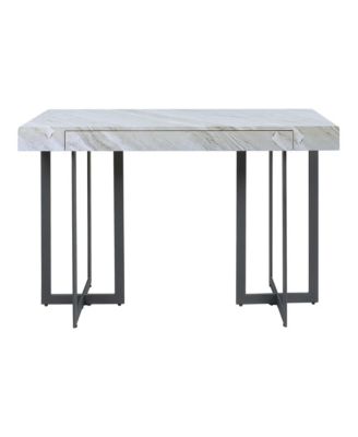 Martine 47" Faux Marble Top 1-Drawer Sofa Table