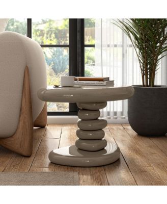 Villia 22" High Gloss End Table