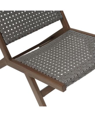 Morrow Aluminum and FE Wicker Outdoor Bistro, Set of 3