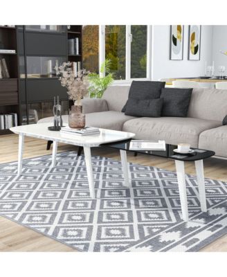 Hartford 47" Steel Base Expanding Top Coffee Table