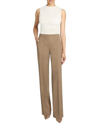  Della Straight Leg Pants in Stretch Wool
