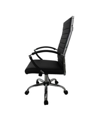 Tioga 43-inch Faux Leather Height Adjustable Swivel Office Chair