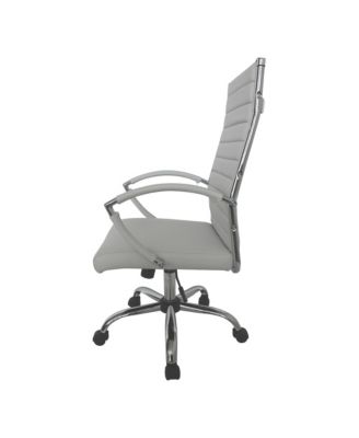 Tioga 43-inch Faux Leather Height Adjustable Swivel Office Chair