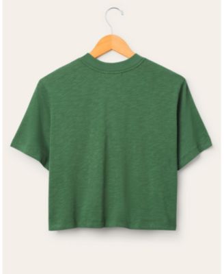 NFL Women's Green Bay Packers Thrill Mock Neck Crop Tee