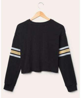 Women's NFL New Orleans Saints Retro Crop Fleece Sweatshirt