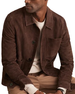 Wilstead Suede Press Stud Trucker Jacket