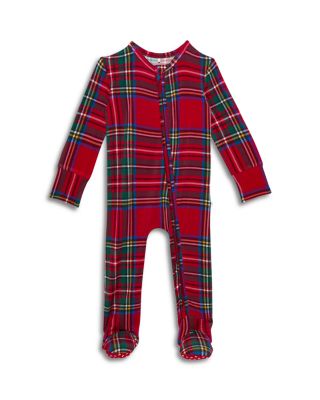Unisex Tartan Plaid Zip Footie - Baby