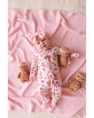 Girls' Ginger Posh Ruffled Zip Footie - Baby