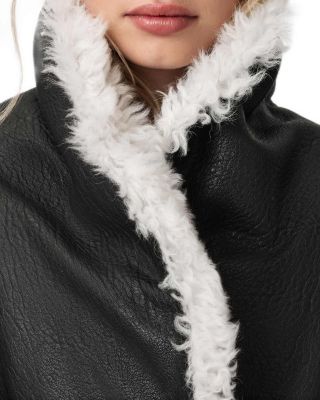 Libra Shearling Collar Bomber Jacket