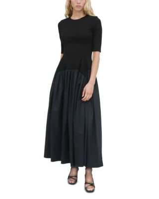 Gathered Drop Waist Dress